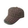Boné de baseball infantil retro Joker xadrez pied-de-poule Amazon Europa e Estados Unidos desfile de moda face patinho língua chapéu atacado