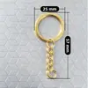 Chaveiro Ecológico Sem Níquel com Argola Única, Argola Aberta, Fivela de Argola de Chaveiro, Pingente de Contas, Acessórios para Chaveiro, Corrente para Pendurar