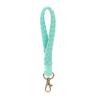 Llavero pulsera de cuerda de algodón tejida a mano, pulsera tejida con colgante, llavero, colgante para llave de coche