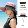 Sombrero de Sol para Mujer Sombrero de Verano para Protección Solar Sombrero de Pescador de Mezclilla Anti-UV para Exterior Sombrero Deportivo de Montañismo para Hombre y Mujer