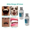 Klqhzc Partículas sólidas Accesorios de maquillaje de Halloween Empaste dental temporal Dientes falsos Relleno de huecos Pegamento termofusible