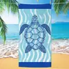 Tartaruga de Microfibra Lã Dupla Face Comércio Exterior Absorvente de Água Popular Toalha de Praia Secagem Rápida Estampa Digital Toalha de Banho Toalha de Praia