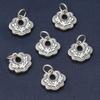 Plata esterlina S925 hoja piezas pequeñas colgante candado Ruyi retro candado pequeño colgante candado plateado material con cuentas hecho a mano DIY