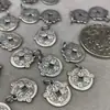 Seiko Panax Ginseng da Montanha Prata Três Vias Cotovelo Espaçador de Contas Flor Bandeja Acessórios Pulseira DIY Pingente Colar Pingente Joias Yh