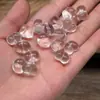 Cristal Blanco Piezoeléctrico Corazón de Melocotón Amatista Rosa Cristal Accesorios Pulsera Collar Hecho a Mano DIY Cuentas Espaciadoras