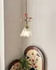 Lámpara colgante de noche de cobre macizo estilo francés con lazo, luz decorativa para entrada, pasillo, barra de bar, lámpara colgante pequeña vintage, etc.