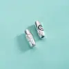 Cuentas Espaciadoras de Plata de Ley S925 Electrochapadas Tubo Recto Pequeño Cuentas Espaciadoras de Nudo de Bambú Pulsera de Cuerda Trenzada Hecha a Mano DIY Copo de Nieve Flor Pequeña Cuentas Sueltas