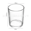 Frasco de Vidro para Vela de Aromaterapia Frasco Refil Transparente Elegante Simples Caseiro Enfeites para Atmosfera Caseira