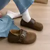 Zapatos Mary Jane Birkenstock para Mujer con Aumento Oculto de Altura Nuevo Estilo Otoño 2026 Suela Plana Velcro Mágico Zapatos Cerrados Pequeños para Aumentar Altura