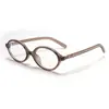[Incrível Personalizado] 9073 Novo Armação de Óculos Retro Nerd Tartaruga Tr90 Lente Plana Oval para Miopia