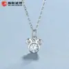 Collar de Plata de Ley 925 de Mickey para Mujer, Diseño Personalizado, Cadena para Clavícula de Mickey de Dibujos Animados, Joyería de Plata de Moda Estilo Ins
