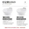 Plato para Sabor de Melamina con Asa Única Restaurante de Hot Pot Comercial Plato para Condimentos Plato para Salsa para Mojar Plato para Snacks Plato Lateral para Barbacoa Plato para Salsa de Soja y Vinagre