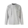 Jiayiku 2025 Otoño Nuevo Marca de Moda Retro Americana Remache Teñido Sucio Lavado Camiseta de Manga Corta para Hombre Holgada