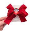 Venta Caliente de Año Nuevo Pasadores para Niña Accesorios para el Cabello Festivos de Año Nuevo Rojo Infantil Dibujos Animados Moño Accesorios para el Cabello Festivos al por Mayor