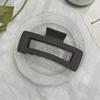 Pinza de tiburón de gran tamaño, pinza para el cabello cuadrada de alta calidad, pinza para el cabello esmerilada, pinza para el cabello de celebridades cibernéticas, pinza para el cabello para sombreros