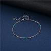 Acero Titanio Color Libre IU Mismo Estilo Simple Colorido Cuentas Frijol Pulsera Collar para Mujer Combinación Versátil Nicho Joyería Dopamina