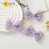 Punto de Polka Multicolor Hilo de Gasa Poliéster Algodón Lazo en la Cintura DIY Accesorios de Tela Bolsos Zapatos Accesorios de Ropa Accesorios para el Cabello Al por Mayor