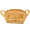 Fornecimento direto da fábrica Binaural Fruit Rattan Basket Hand-woven Bread Snack Storage Basket Household Living Room Desktop Rattan Basket