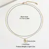 Collar Hueco con Forma de Corazón Dulce y Fresco con Diamantes, Cadena Fina Simple, Estilo Juvenil, Adecuado para el Uso Diario, Lujo Ligero, Collar de Nicho