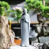 Figuras de Monge para Paisagem Simulada, Jardinagem com Flores, Bonsai, Jardim de Pedras, Água Corrente, Micro Paisagem, Decorações com Figura de Buda