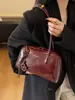 Bolso Casual Gran Capacidad Bolso de Axila para Mujer Bolso de Hombro Simple Retro Moderno Bolso Almohada para Viajero Comercio Exterior Transfronterizo