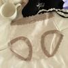 Roupa íntima de Algodão Puro Antibacteriano Grau 10A para Meninas Borda de Renda Francesa Sem Costura Respirável Tipo que Cobre o Quadril com Forro 100% Algodão
