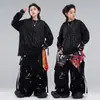Ropa de Calle Moderna para Niños Hip Hop Moderna Genial Moda para Niños Conjunto Genial Niños Geniales hiphop Baile Batería Set de Baile Actuación