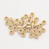 6mm corda de mão trançada à mão com nó plano dourado e prateado pulseira de corda para artesanato DIY acessórios e decorações de círculo yingluo contas espaçadoras materiais