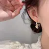Agulha de prata S925 mesmo estilo TikTok flor elegante cristal strass brincos de moda femininos estilo retrô brincos versáteis brincos