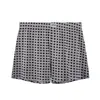 Cueca Boxer Masculina Huajielong Tamanho Grande Algodão Cintura Média Respirável Estampada Macia com Estampa Xadrez Venda por Atacado