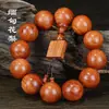 20 Artesanías de Madera Huanghuali Birmano Pulseras de Cuentas de Oración Joyería Caja de Regalo Cuentas de Oración para Hombres Venta al por Mayor del Fabricante