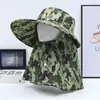 Sombrero de Protección Solar, Secado Rápido de Verano, Máscara de Protección Solar de Cara Completa para Hombres y Mujeres, Protección para el Cuello para Montañismo y Pesca al Aire Libre, Sombrero Chal Anti-UV