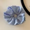 Estilo ballet alta calidad completo cuatro capas de encaje anillo para el pelo de intestino grueso temperamento suave cuerda para el pelo accesorios para el pelo