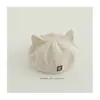 Boina Súper Linda de Estilo Coreano para Niños y Niñas de Cuatro Estaciones, Versátil y Linda con Orejas de Gatito, Boina Versátil y Elegante
