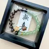 Pulseira de Contas de Vidro e Sândalo Preto Natural para Homens e Mulheres, Contas de Sândalo para Meditação, Contas de Oração Budistas, Contas de Madeira no Atacado