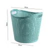 Cesta para Ropa Sucia de Dormitorio Cesta de Almacenamiento de Ropa Sucia para el Hogar Cesta de Lavandería para Baño Cesta de Almacenamiento de Ropa Sucia de Plástico Hueco