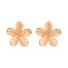 Pendientes de botón Flor Ojo de Gato Aguja de Plata S925 Estilo Retro Francés Hong Kong Barroco Lujo Ligero Clip para Oreja Sin Perforación B632X