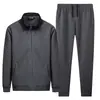 Traje Casual da Moda Tendência com Toque de Luxo, Roupa Esportiva Masculina de Outono com Calça Longa e Manga Longa, Conjunto Esportivo de Perna Reta