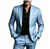 Ternos Masculinos, Roupa Formal de Negócios, Terno Único, Corte Slim, Para o Trabalho, Banquete, Casamento, Noivo, Terno Masculino de Tamanho Grande, Estoque Pronto para Exportação