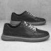 Tenis de Piel Genuina para Hombre, Zapatos Casuales Planos Blancos Antideslizantes, Zapatos de Moda, Populares entre los Jóvenes, Hechos de Piel de Vaca de Primera Capa