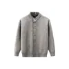 Cardigan Tricot Patchwork Espesso Peça Falsa Dupla Direto da Fábrica Jaqueta Suéter Casual Jovem Masculino 2026 Versátil Tendência