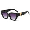 25 gafas de sol para mujer, de cara grande, para hombre, anti-ultravioleta, 2022, nuevas gafas de conducción, red roja