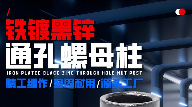 铁镀黑锌通孔压铆螺母柱_01_01.jpg