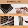 Painéis à prova de som com grade côncava-convexa transfronteiriços para paredes de fundo, salas de conferência, salas de piano, painéis de parede decorativos, adesivos de parede autoadesivos, painéis absorventes de som