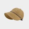 2025 nueva gorra de sol para mujer versátil máscara colgante sombrero de pescador moda circunferencia de cabeza grande cara gorra pequeña al por mayor