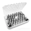 Bico de Confeitar para Decoração de Bolo Conjunto Multiplo Caixa Plástica Conjunto de 72 Peças 83 Ferramentas de Decoração com Bico para Glacê de Bolo
