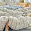 Conjunto de Roupa de Cama Série Gaze de Camada Dupla com Sensação de Nuvem 2026, Conjunto de Lençóis de Quatro Peças, Capa de Colcha, Conjunto de Três Peças para Estudante