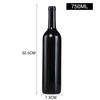Fábrica al por mayor 750ML botella de vino tinto vino tinto autoelaborado botella vacía sellada adornos decorativos creativos 500 ML hielo