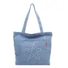 Bolsa de Hombro Nueva Moda Primavera 2026 Estilo Coreano Casual Suelta para Debajo del Brazo Gran Capacidad Bolsa de Mezclilla Bolsa Tote