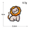 Pegatinas de Tela Bordadas Nuevas Transfronterizas Animales de Dibujos Animados Mini Pegatinas de Bordado para Computadora Sello Pegatinas Decorativas para Ropa Pegatinas de Parche DIY